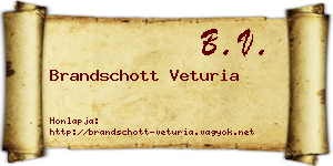 Brandschott Veturia névjegykártya
